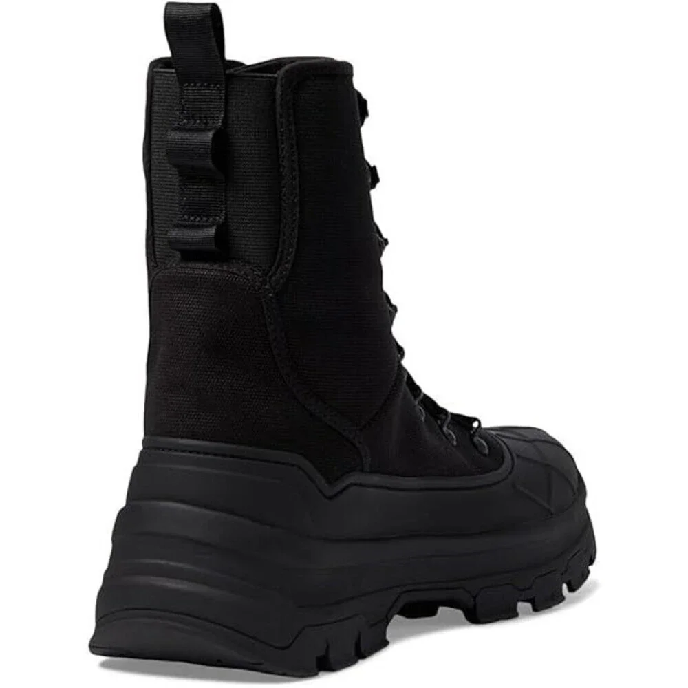 Hunter Explorer Desert MFS1000CNV-BLK Boots Men's US 8 Black Round Toe JOBB1219